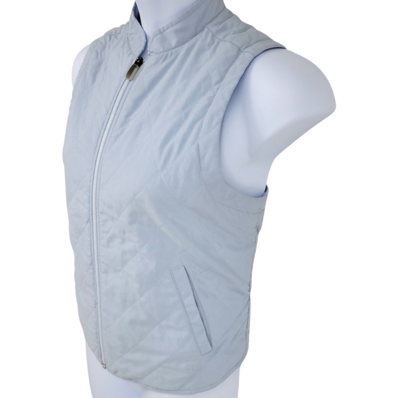 Adidas Womens Quilted Pattern Zip-Up Vest Size L - Picture 1 of 11